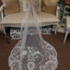 *SOLD* BEAUTIFUL BRUSSELS BELGIAN LACE WEDDING VEIL