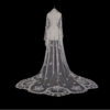 ANTIQUE LACE BRUSSELS LACE WEDDING VEIL LARGE BEAUTIFUL BORDER